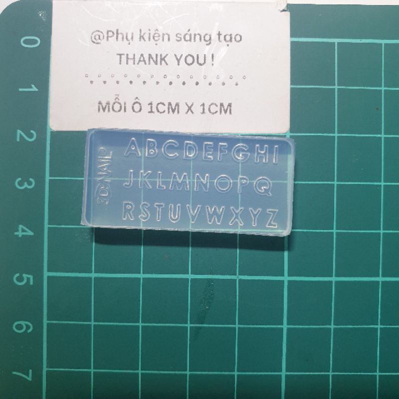 Khuôn silicon chữ cái và số
