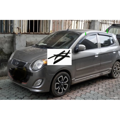 Kia Morning 2008 - 2010: Vè che mưa đen Cao cấp