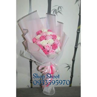 BÓ HOA HỒNG SÁP THƠM 25 BÔNG SIÊU BÁNH BÈO