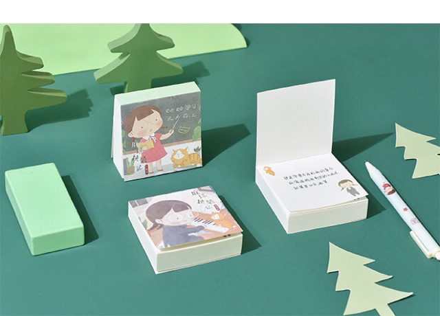 Sổ tay ghi chú mini notebook hoạt hình cute đáng yêu 160 trang dạng note mini notebook