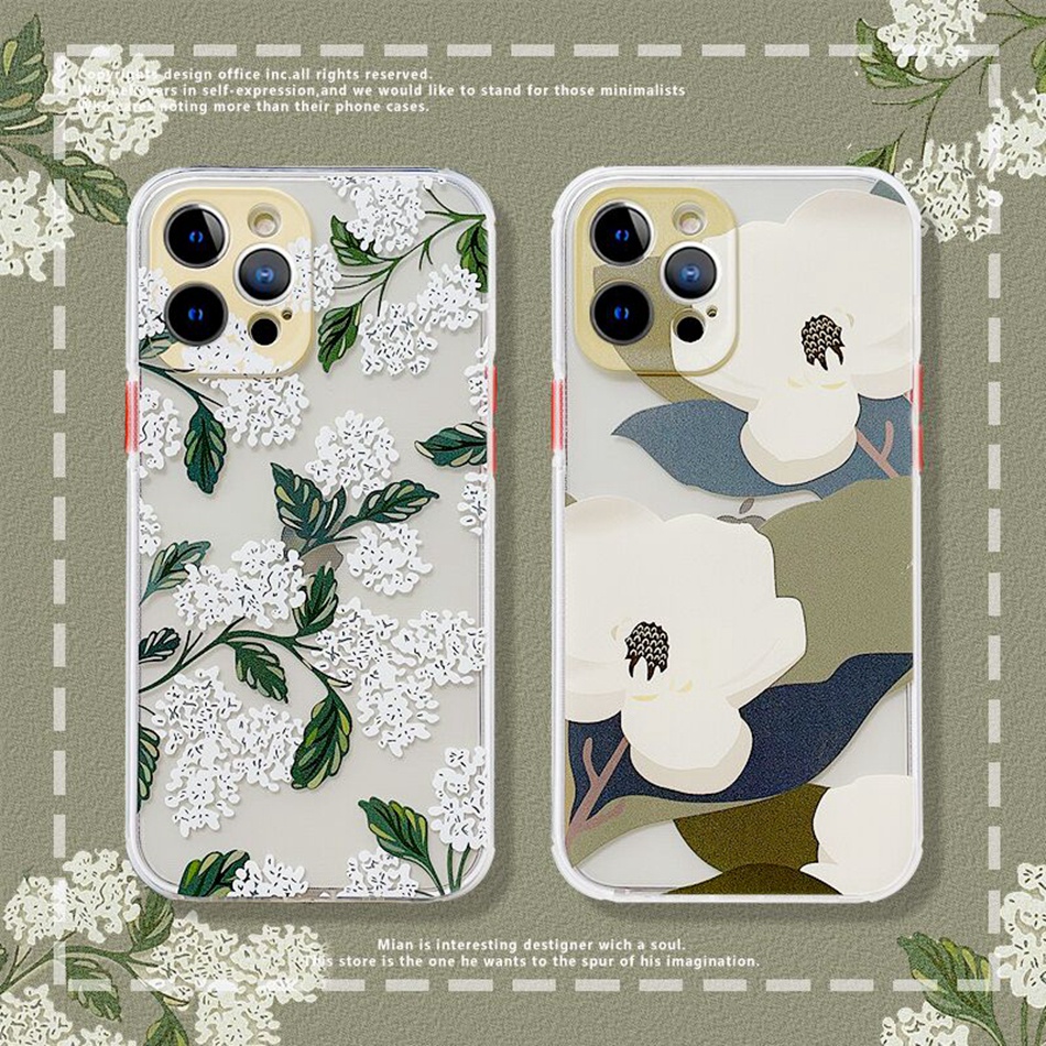 Sang Trọng Ốp Điện Thoại Mềm Họa Tiết Hoa Mẫu Đơn Cho Iphone 11 Pro 12 Pro Max Xs Max Xr X 7 8 Plus Se 2020