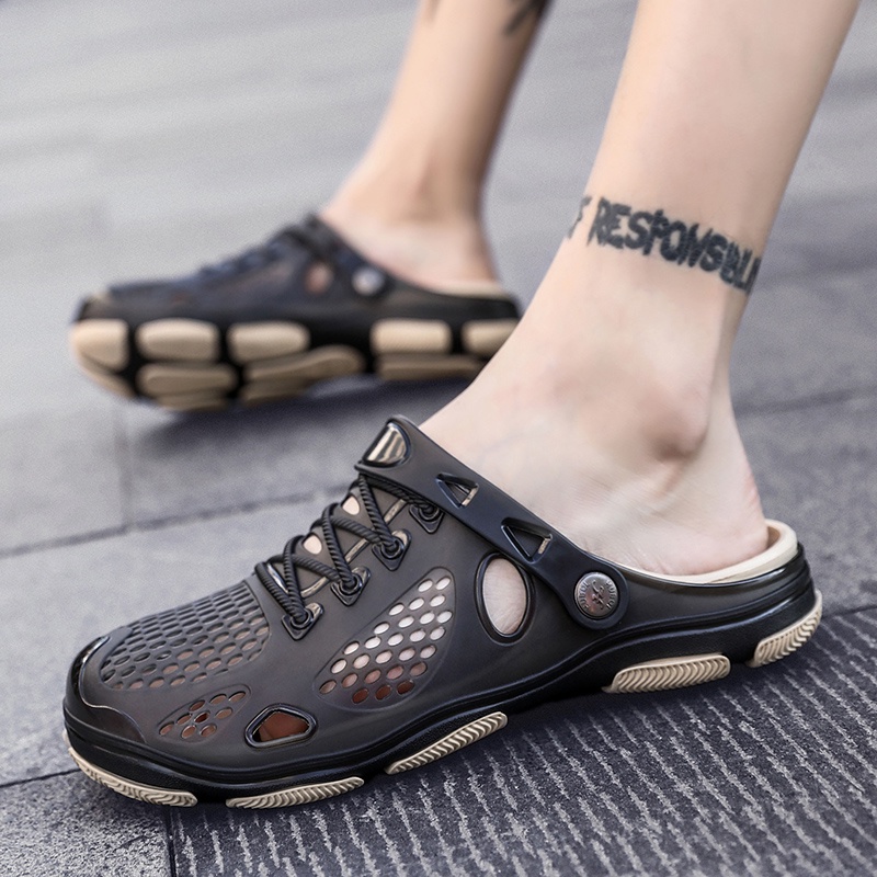 Xăng đan Cao Su Có Lỗ Thoáng Khí Dành Cho Nam 40-45