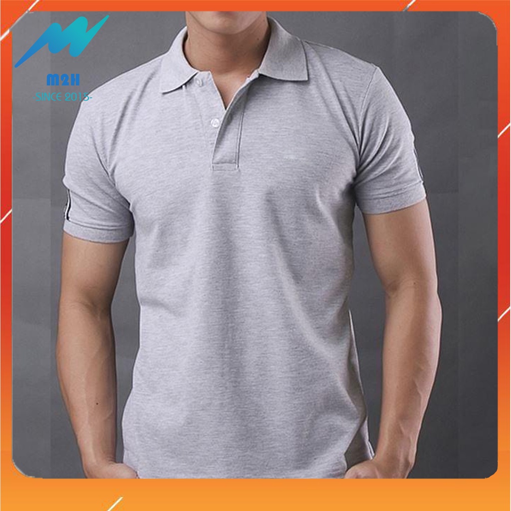 Áo Thun Nam Cổ Bẻ Vải Cá Sấu Cotton Trẻ Trung 8 Màu Trẻ Trung-ASN101-Mẫu Mới 2021|M2H