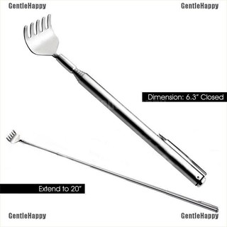 Gentlehappy Kính thiên văn không gỉ di động có thể mở rộng tiện dụng Bút bỏ túi Clip Back Scratcher
