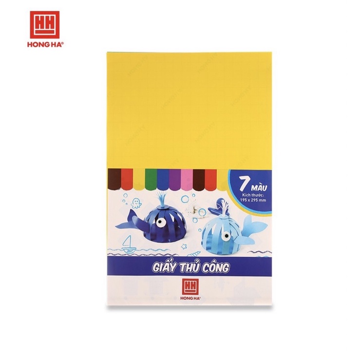 Giấy thủ công 7 màu Hồng Hà 3485