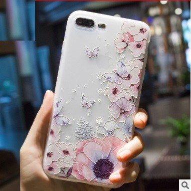 Ốp lưng silicon in 3d phong cách châu Âu thời thượng cho iphone 6 / 6s / 6plus / 7 / 7plus / 8 / 8plus