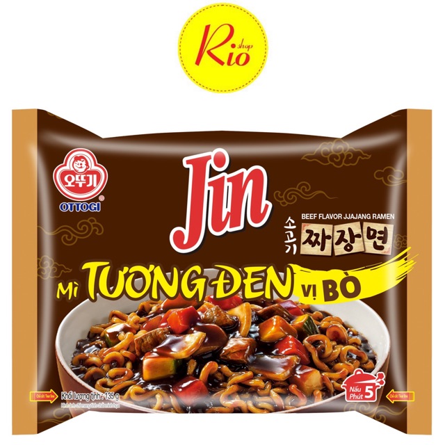  Mì tương đen OTTOGI VỊ BÒ 135g