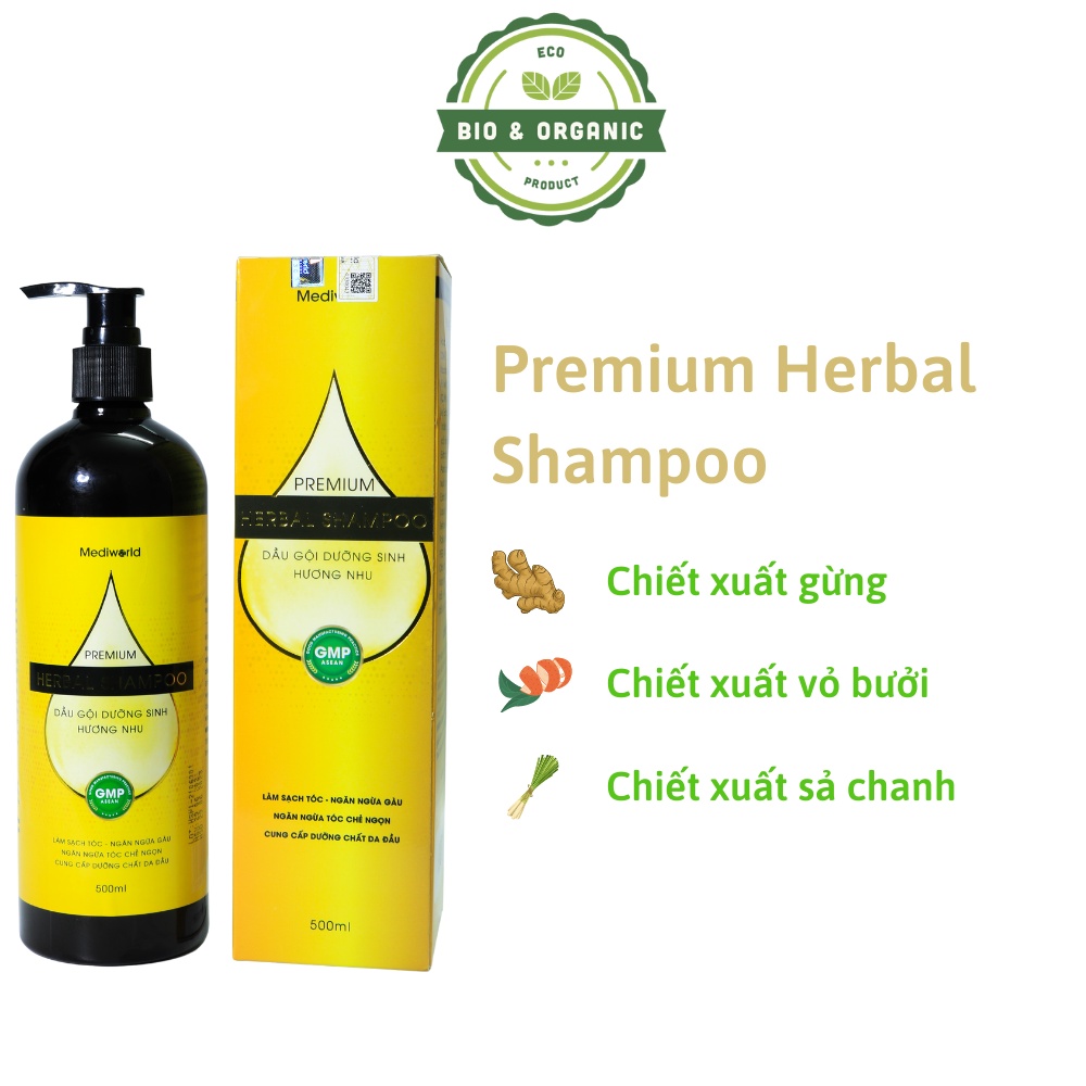 Dầu gội công nghệ sinh học Premium Herbal Shampoo