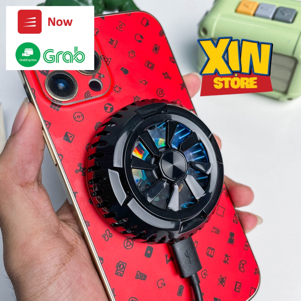 Quạt tản nhiệt gaming Nam Châm  cho điện thoại máy tính bảng X6 tản nhiệt sò lạnh siêu mát Xin Store 68