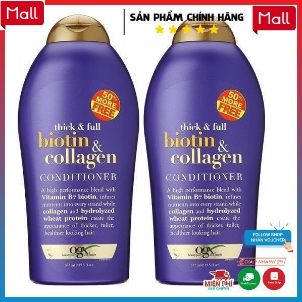 Biotin Collagen - Dầu Gội Xả Biotin Collagen Chống Rụng Tóc Và Kích Thích Mọc Tóc 577ml _Shopee Mall