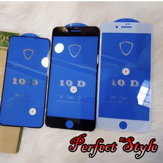 Kính Cường Lực iphone 10d Full Màn Cho Iphone 6 6s 6Plus 7plus 8Plus X xs max  xr 11 11pro 11 pro max  12 pro max