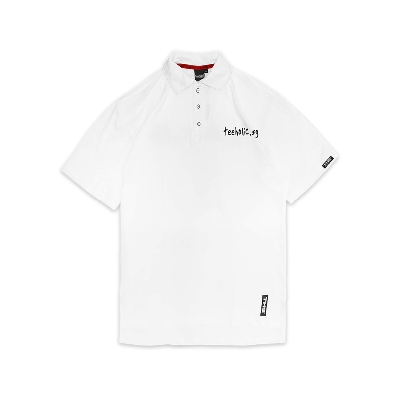 Áo Polo Unisex Nam Nữ TeeHolic Màu Đen Trắng In Logo THS