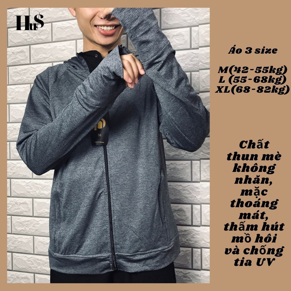 Áo chống nắng nam cao cấp chất vải cực mát công nghệ UPF 50+ chống tia UV thấm hút mồ hôi | BigBuy360 - bigbuy360.vn