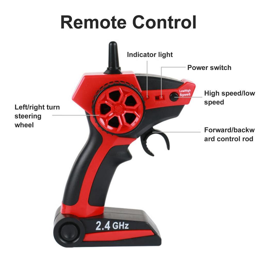 RC Drift Car Điều khiển từ xa 2.4Ghz 4 bánh lái xe đa hướng Chiếu sáng phía trước Racing Toy