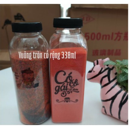 Combo 50 chai nhựa 350ml, 250ml (bóng đèn, vuông,tam giác,..)đựng trà sữa, nước ép, sữa chua