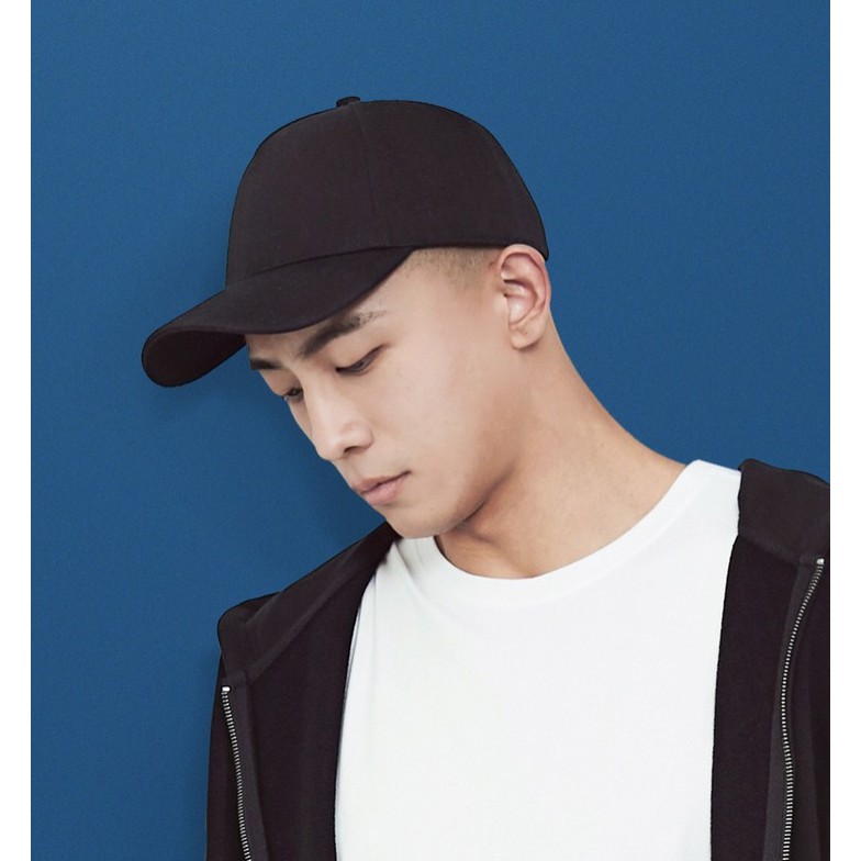 MŨ NÓN lưỡi trai trơn đen