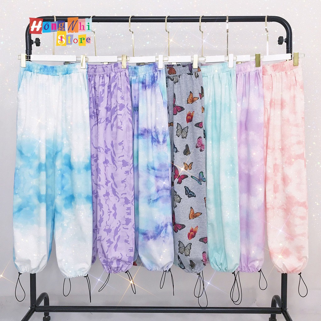 Quần Jogger Thun Loang Màu Dài Dây Rút Dáng Rộng - Quần Thun 3D Rút Dây Unisex - MM | BigBuy360 - bigbuy360.vn