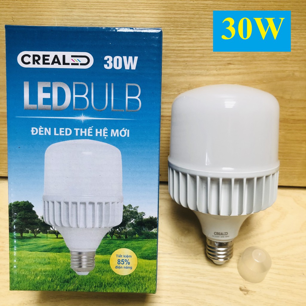 Bóng chống lóa đèn led trụ nhôm đúc 15-50W Chiếu sáng nhà xưởng, gia đình ( Đáp ứng tốt với cường độ sử dụng cao)