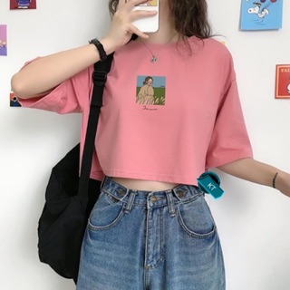 Áo croptop cô gái KT12