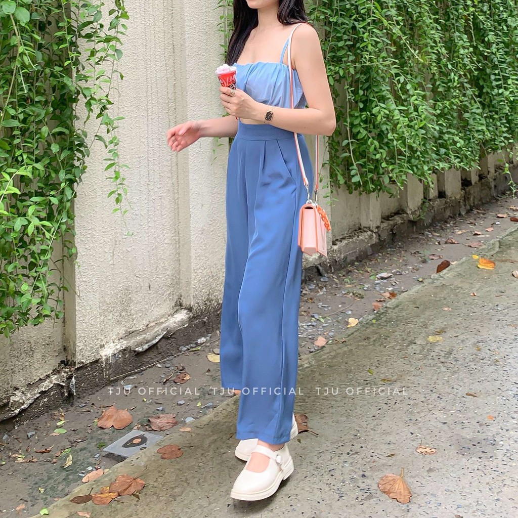 Quần suông dáng lửng nữ cạp cao. Quần culottes ống rộng lưng cao dáng đẹp, quần công sở, thiết kế T-Ju(quần Thanh Thanh) | BigBuy360 - bigbuy360.vn