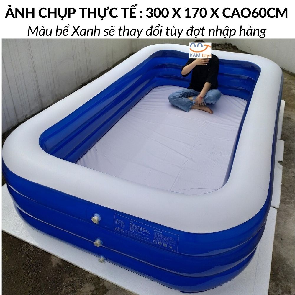 Bể bơi cho bé cỡ lớn khổng lồ kiểu hồ phao bơm hơi ❤️300 và 250cm❤️ hoặc làm nhà bóng trong nhà KamiVietNam