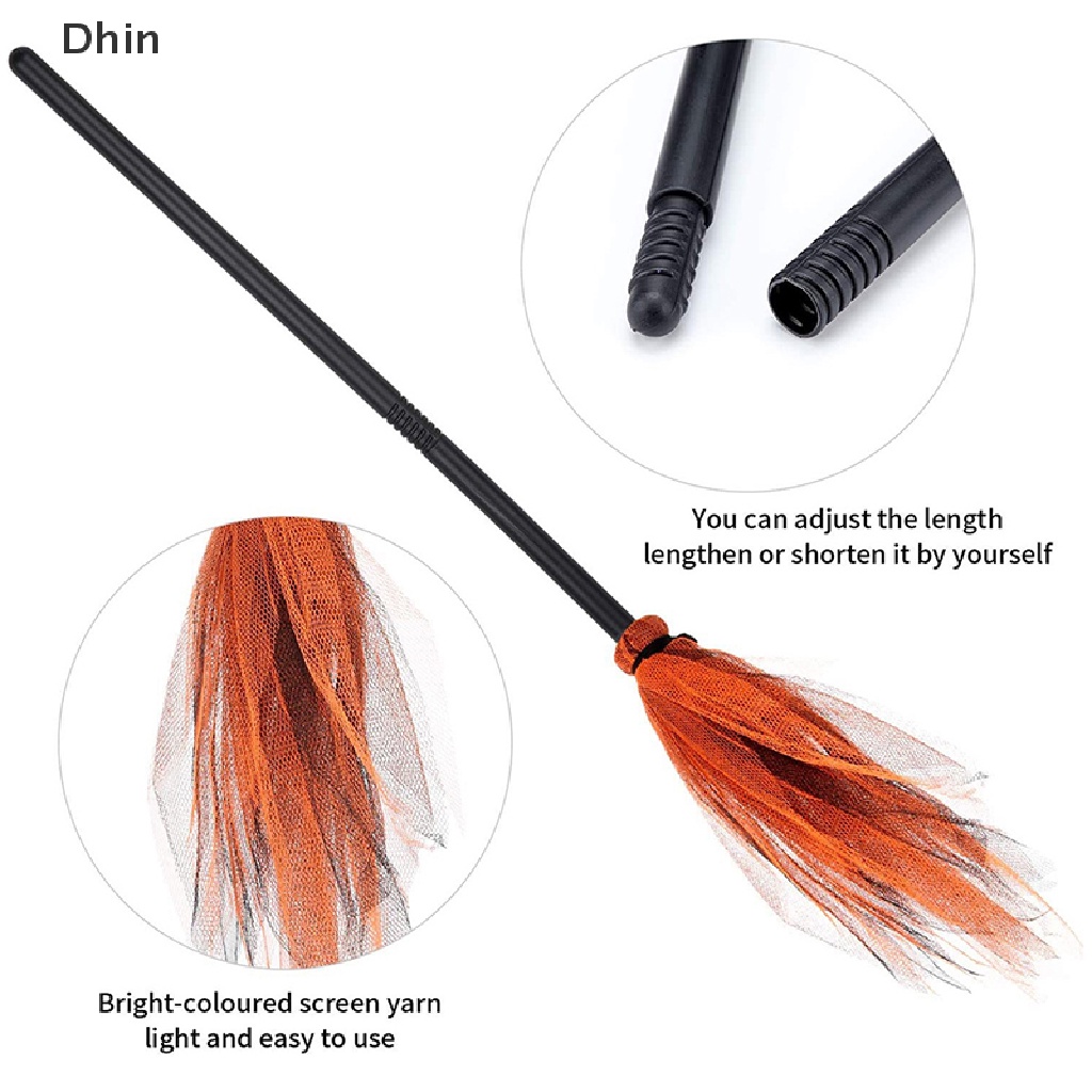 Chổi Phù Thủy Bay Bằng Nhựa Hóa Trang Halloween Cho Bé