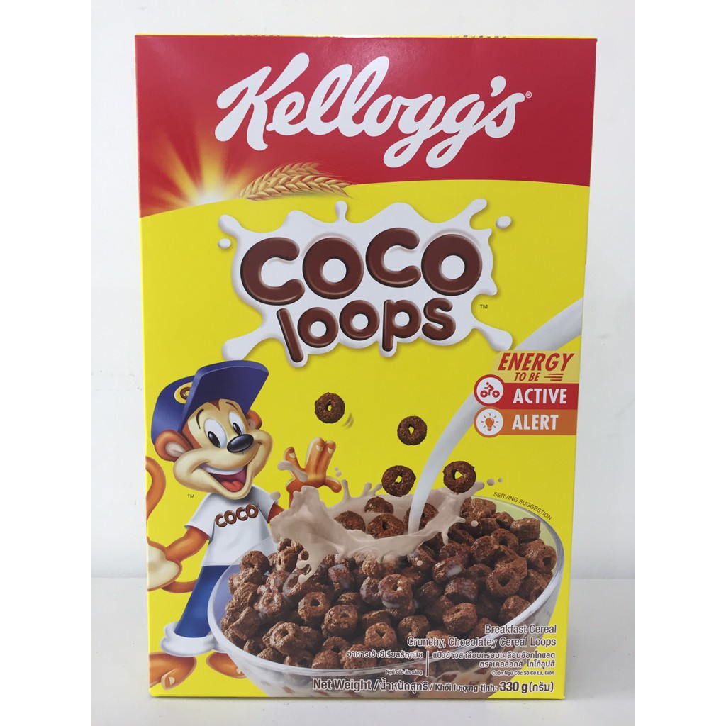Ngũ cốc ăn sáng Kellogg's Coco Loops 330g