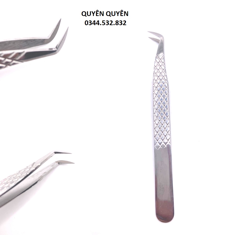 NHÍP volume pakistan caro  phủ nhám nano( màu bạc)_DỤNG CỤ NỐI MI_QUYÊN QUYÊN