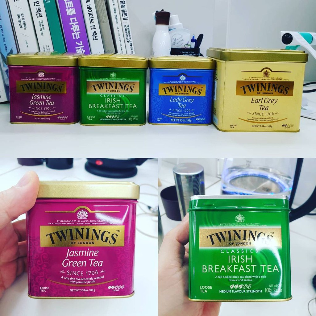 Trà Twinings hộp thiếc 100gr các vị