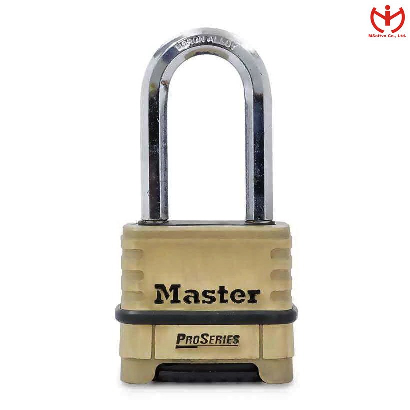 [Hỏa tốc HCM] Ổ khóa số càng dài Master Lock 1175 DLH thân đồng 57mm càng dài 52mm dòng ProSeries - MSOFT
