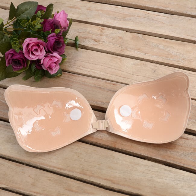 Áo dán ngực silicon cài trước tạo khe gợi cảm siêu dính, siêu nâng chống chảy xệ