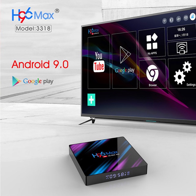 Enybox H96 MAX RK3318 4GB/32GB Android 9.0 TV Box