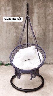 Xích đu Macrame bao gồm cả cần treo