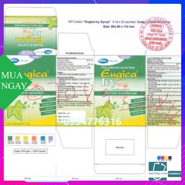 Eugica Ivy Syrup (chiết xuất lá thường xuân, long đờm ,giảm ho,)
