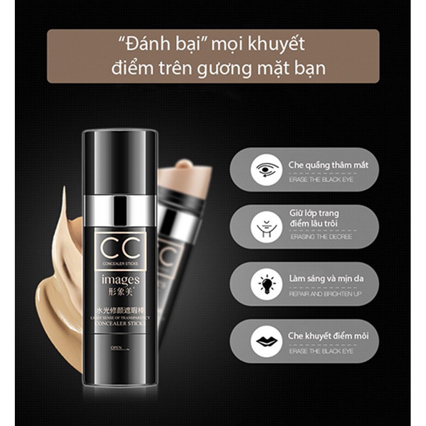Kem Che Khuyết Điểm CC IMAGES Che Khuyêt Điểm Sáng Hồng Da SAKOVI CC01 30g | BigBuy360 - bigbuy360.vn