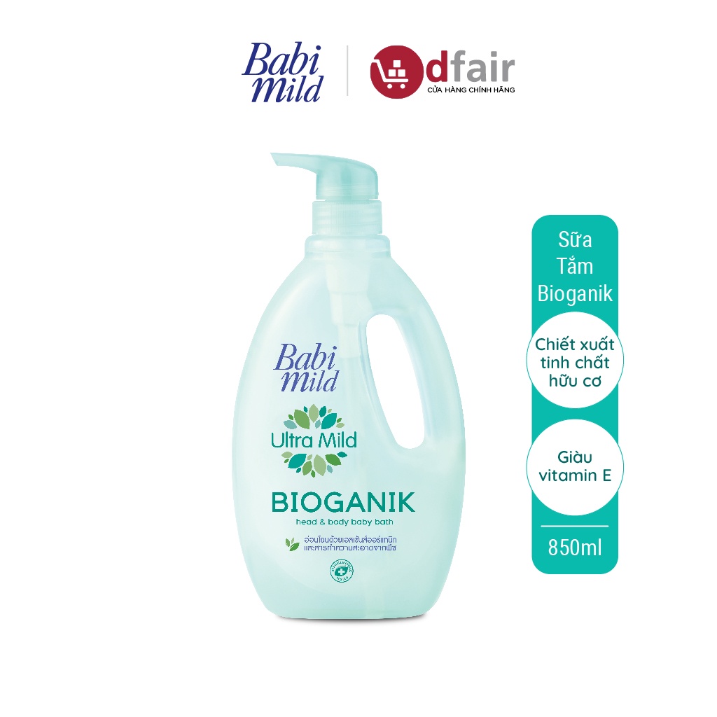 Sữa Tắm Em Bé Babi Mild Pure Natural Chai 850ml - 100961724