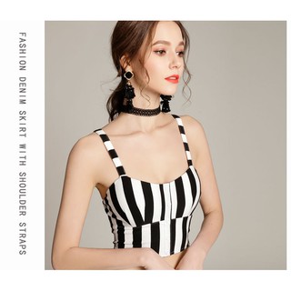ÁO CROP TOP HAI DÂY DỄ THƯƠNG