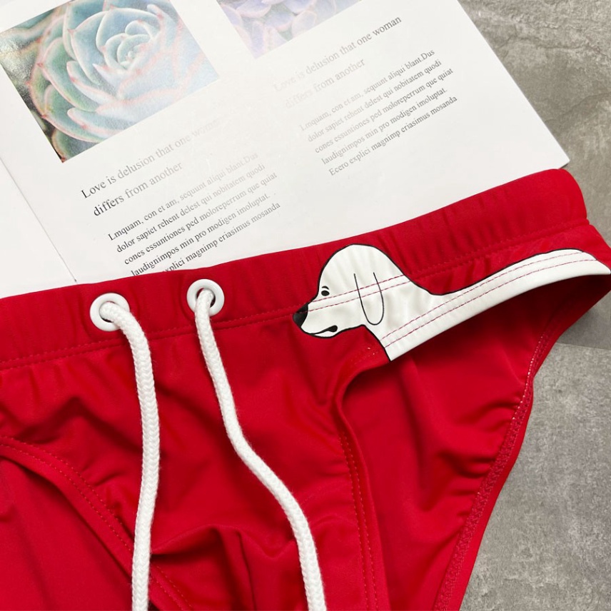 QUẦN BƠI NAM - Dạng Tam Giác - AUS - Chất Cực Mịn - In Chữ - Hàng nhập khẩu | BigBuy360 - bigbuy360.vn