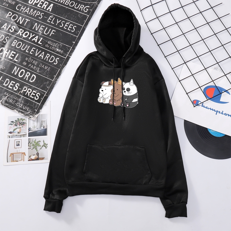 Áo Hoodie We Bare Bears Thời Trang Năng Động