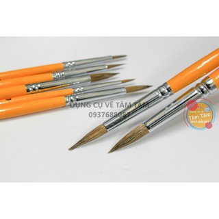 [ TÂM TÂM ]-Bộ cọ vẽ Phoenix 8805S-7 - Cọ lông sóc - (Cọ đầu nhọn)-