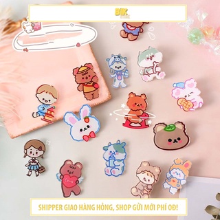 Sticker cute gim cài áo dùng gắn balo hoặc cài áo phụ kiện trang trí –BST200