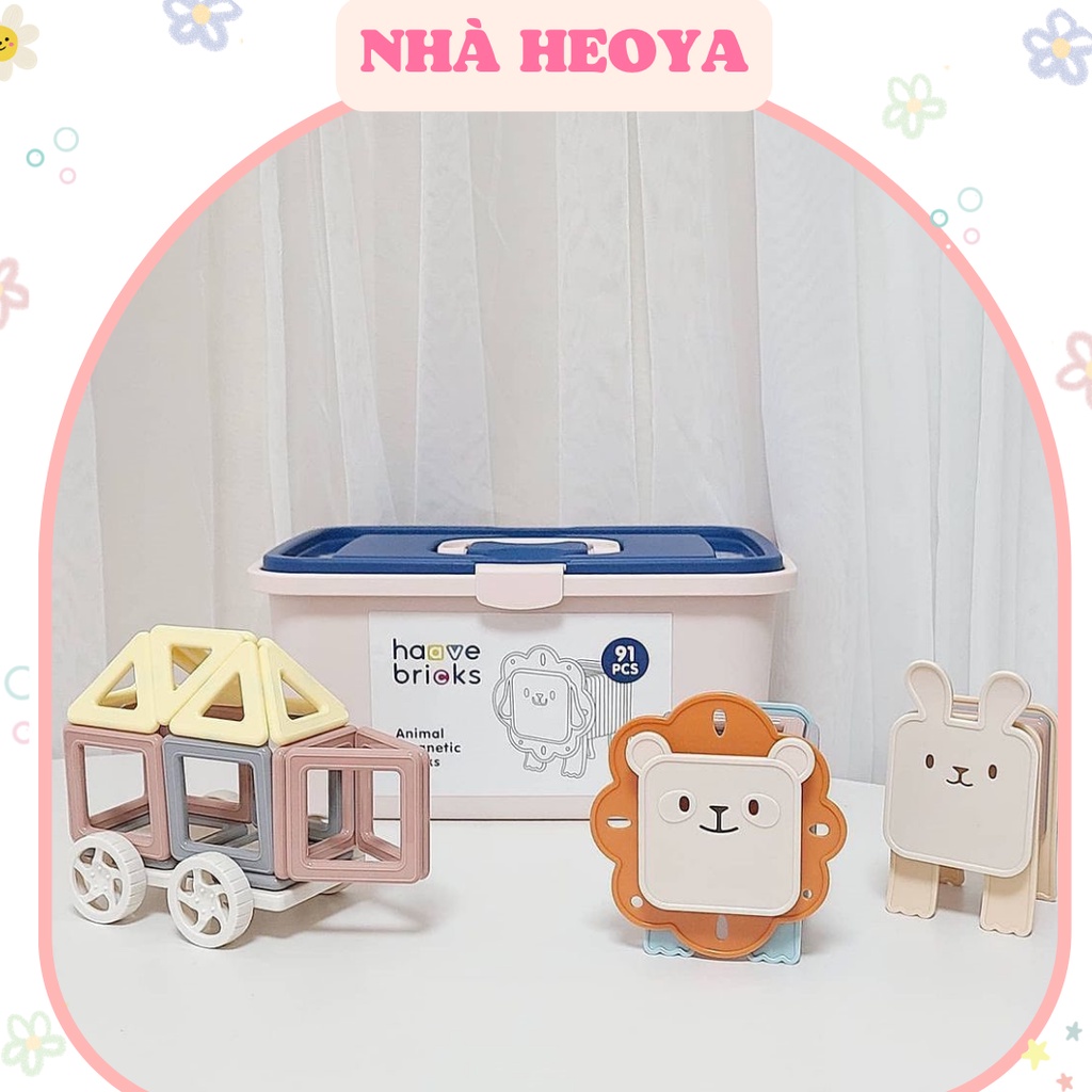 BỘ XẾP HÌNH NAM CHÂM HAAVE BRICKS KÈM HỘP ĐỰNG