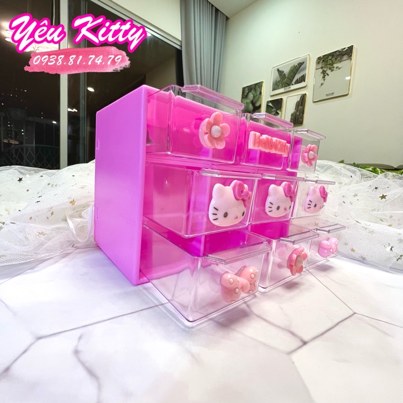 TỦ MINI ĐỰNG TRANG SỨC HELLO KITTY