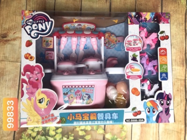 Bộ Đồ Chơi Nhà Bếp Nấu Ăn Heo Peppa Chó Pony Cỡ Lớn Dành Cho Bé