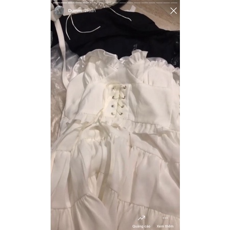 Đầm Dumm.fr màu trắng size S hình thật