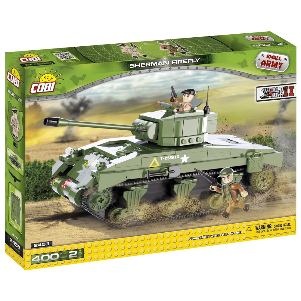 Đồ chơi lắp ráp Lego xe bánh xích - xe tăng - Tank M4A4 COBI-2453