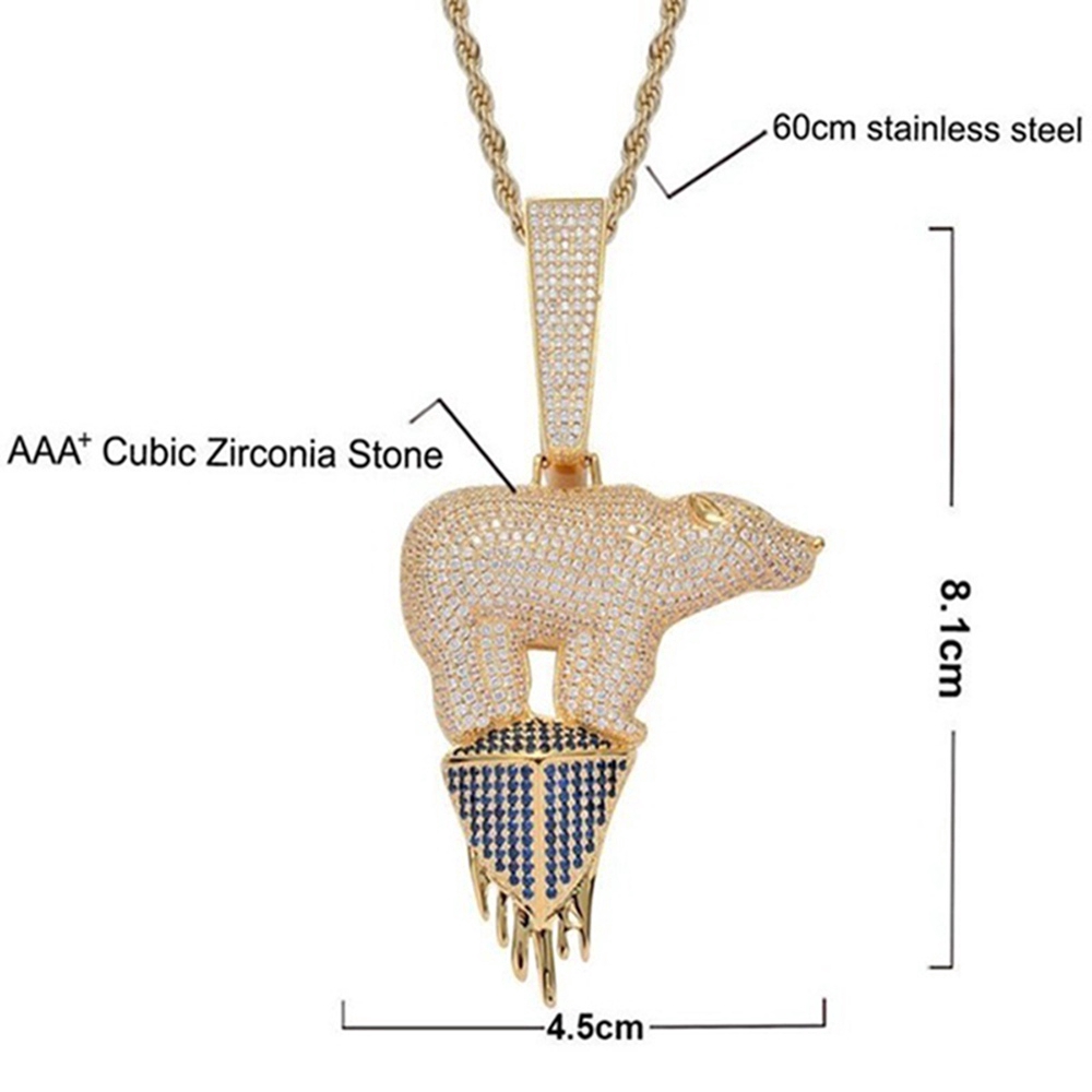 Vòng cổ mặt thú phong cách Hip hop