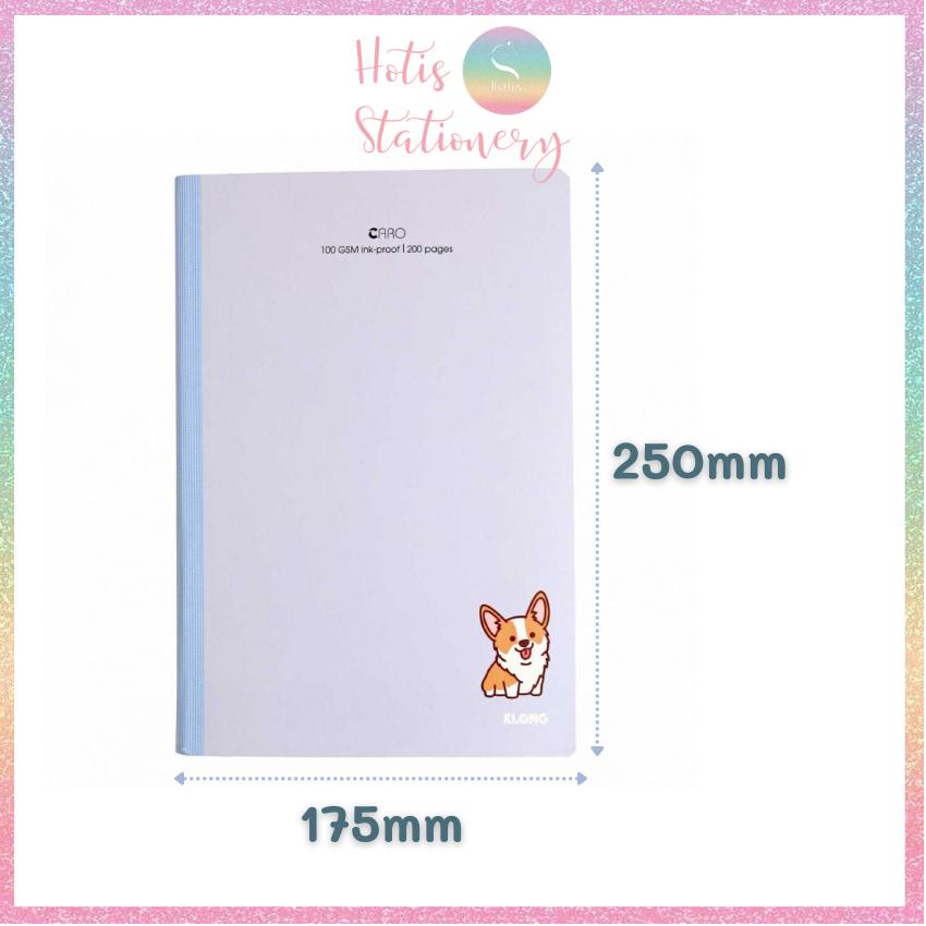 Vở may dán gáy Kẻ ô Caro KLong - 80/ 120/ 200 trang