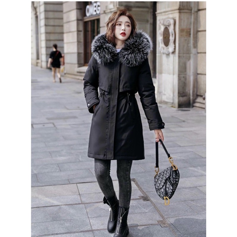 Áo khoác lót lông siêu ấm DD ( sẵn ) áo parka lót lông qccc | BigBuy360 - bigbuy360.vn