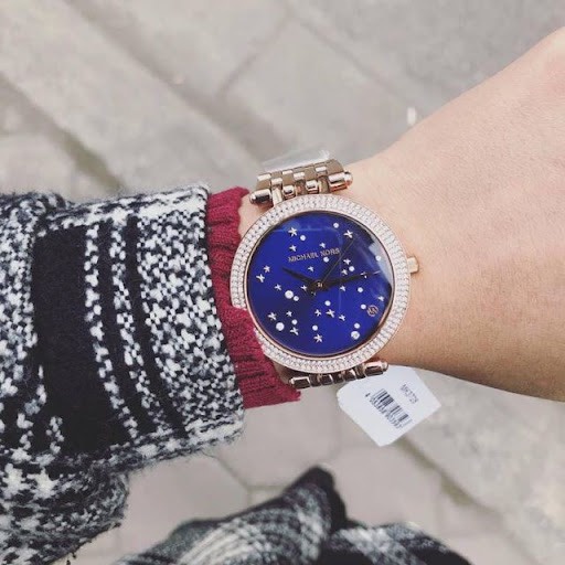 Đồng hồ nữ MICHAEL KOR đồng hồ pin CAO CẤP đính đá kép size 34-36mm